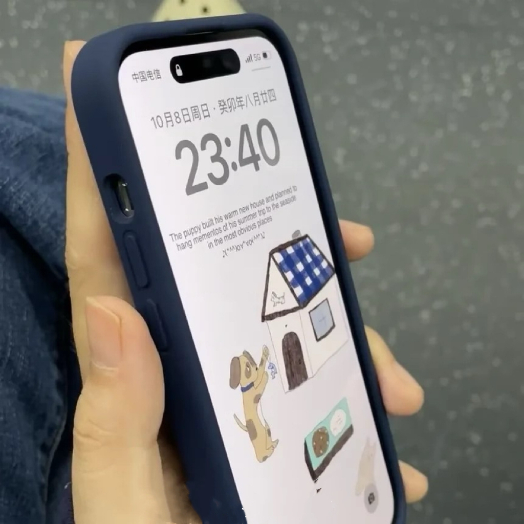 深海宝蓝色液态硅胶findx9适用oppoReno14/13pro手机壳FINDX8S+高级感X6简约11纯色10软糯9厚实7防指纹K12男