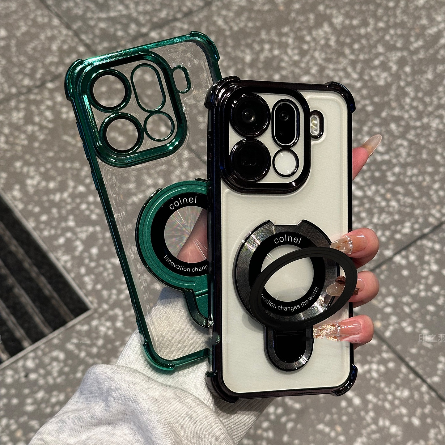 磁吸带支架适用oppofindx9手机壳新款x9pro带镜头膜Reno15pro全包防摔14气囊x8高级感x7Ultra硅胶保护套软壳