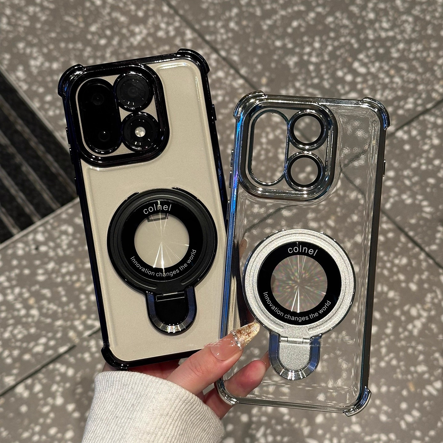 磁吸带支架适用一加15手机壳新款四角气囊1+15自带镜头膜1+13T全包防摔保护套ace6电镀透明ace5pro硅胶软外壳