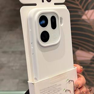 适用opporeno15手机壳reno15pro新款 液态硅胶reno高级软壳14保护13男女12纯白色日常por耐脏x8不会发黄findx9