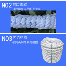 Веревка/Rope 小货车绑货捆绑绳耐磨尼龙亚麻扁丝绳货车拉绑绳清粪机绳刹车绳子