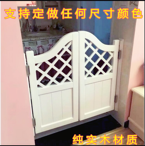 簡約實木腰門酒吧柵欄門半腰門玄關門牛仔門隔斷門室內過道門定做