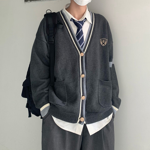 加厚毛衣开衫长袖学院风