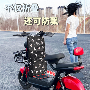 电动车挡风被夏季防晒小型摩托电瓶车遮阳罩防水春秋四季通用分体