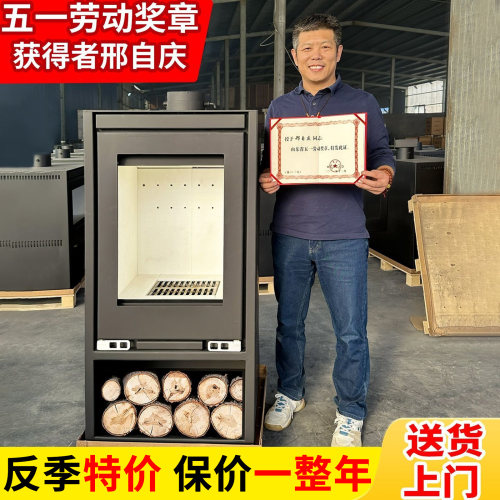 家用立式真火壁炉燃木柴取暖炉