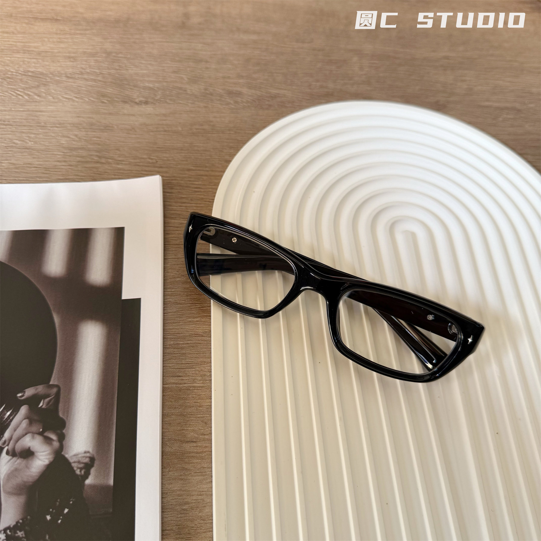 韩版黑色粗框方形复古眼镜架男文艺痞帅可配近视眼镜女平光装饰镜