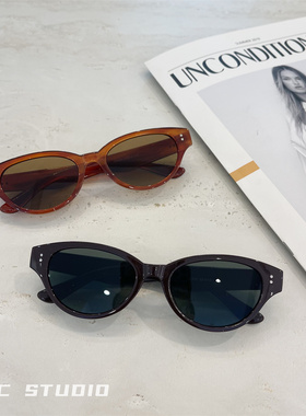 ins简约高级感防紫外线太阳镜女