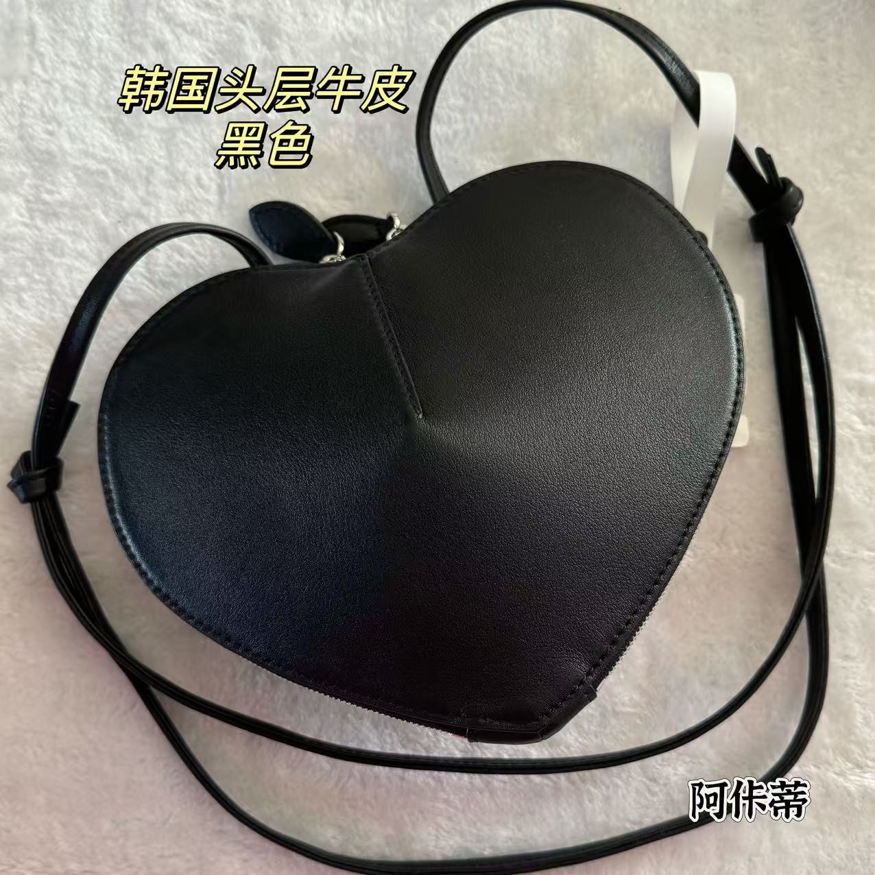 桃心牛皮包通用款女包
