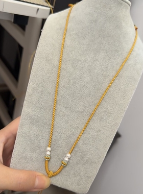 手工小胖福项链绳黄金吊坠挂绳八宝罗盘编织绳佛头如意锁葫芦绳子