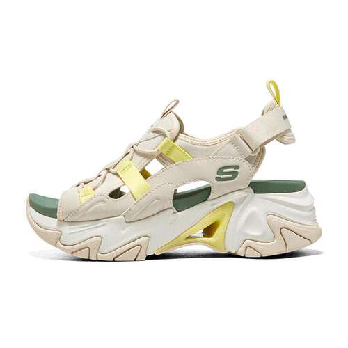 Skechers斯凯奇女鞋夏季新款轻便厚底时尚机甲风运动凉鞋119874