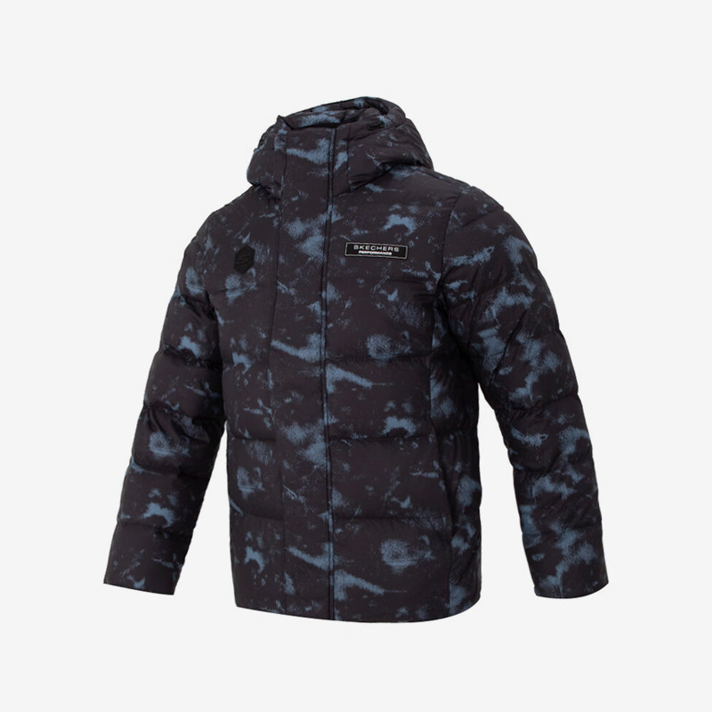 Skechers/斯凯奇正品新款男士梭织防风保暖运动羽绒服P423M028