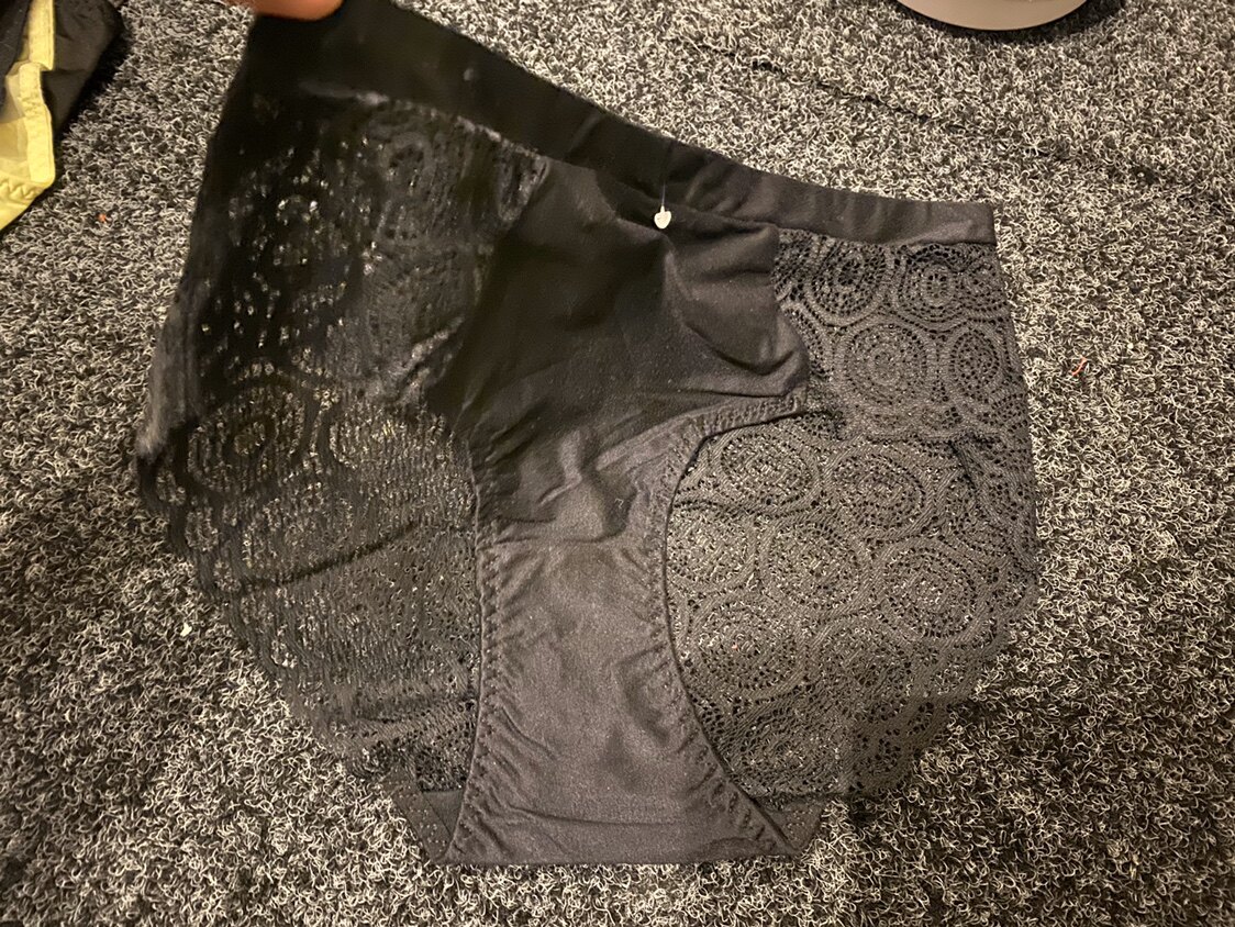 佩斯利风格圆饼几何蕾丝三角女士内裤