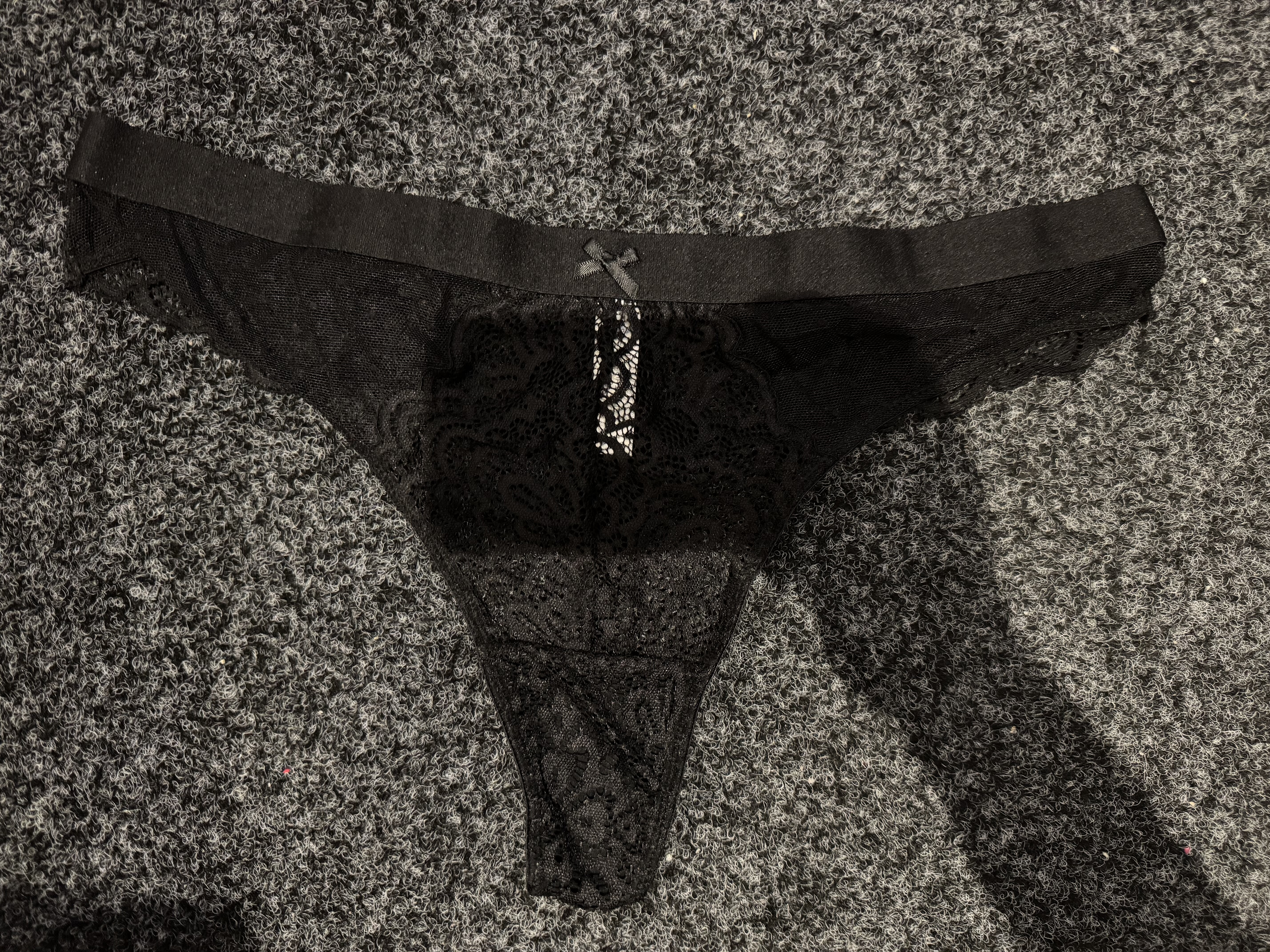 外 高品 花漾蕾丝高透波点网纱蝴蝶结女士丁字裤 140-185斤大码,女士内衣/男士内衣/家居服,女三角裤,淘宝优惠券,粉丝福利购,淘宝优惠卷