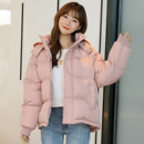 羽绒棉服韩版 爆款 新款 棉衣女短款 宽松连帽加厚棉袄外套 2025秋冬季
