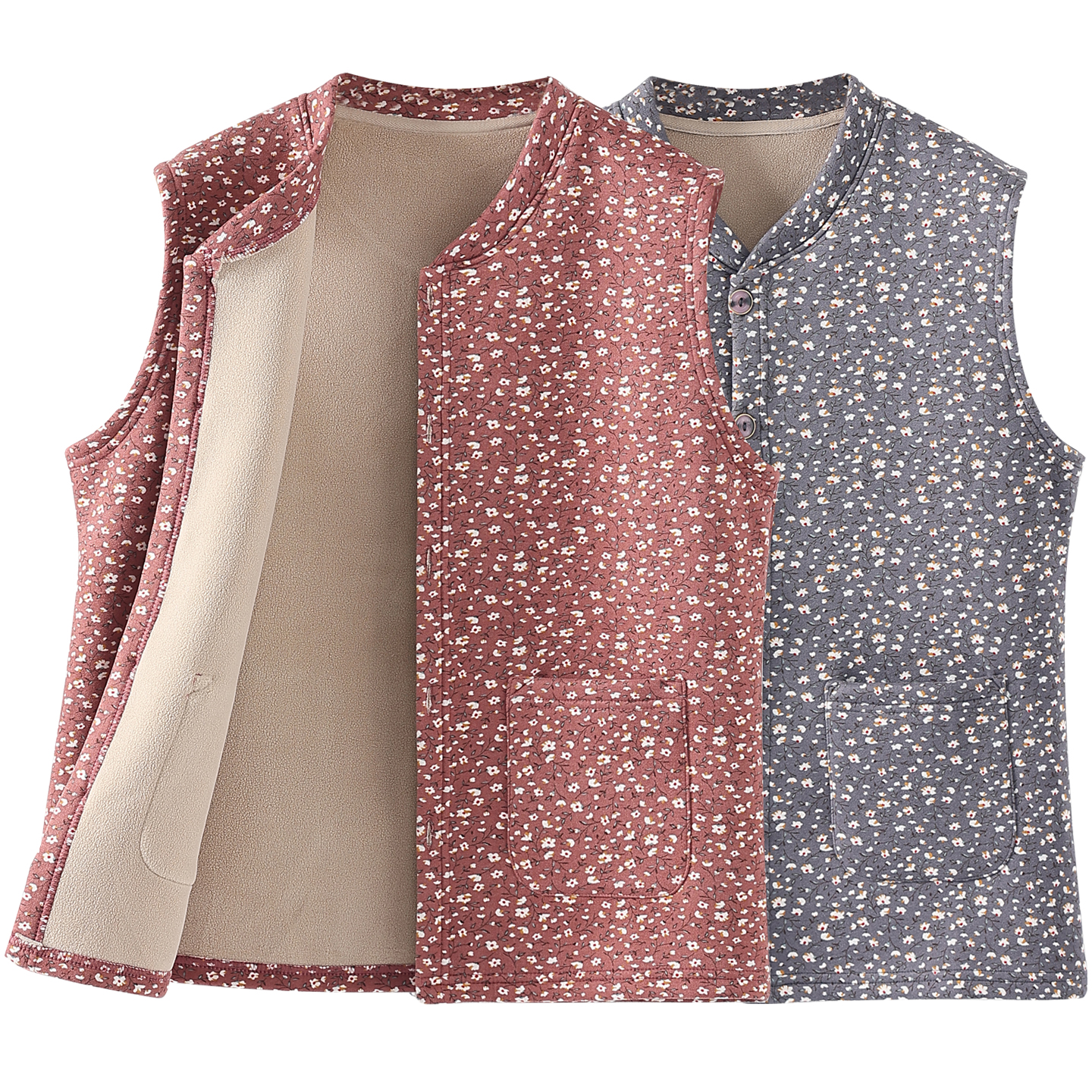 中老年马甲女秋冬款妈妈保暖背心