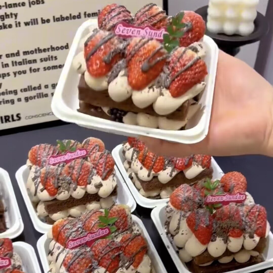 草莓黑森林蛋糕包装盒提拉米苏慕斯西点切块蛋糕打包盒,厨房/烹饪用具,甜品打包盒/杯,淘宝优惠券,粉丝福利购,淘宝优惠卷