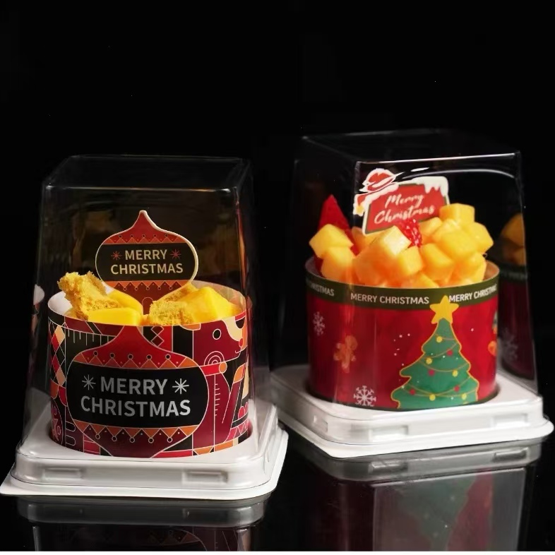 2寸加高慕斯小蛋糕包装盒