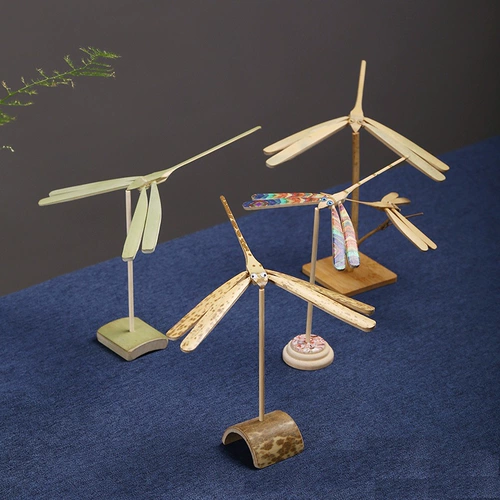 Деревянный креативный ретро художественный декор, игрушка, учит балансу, стрекоза