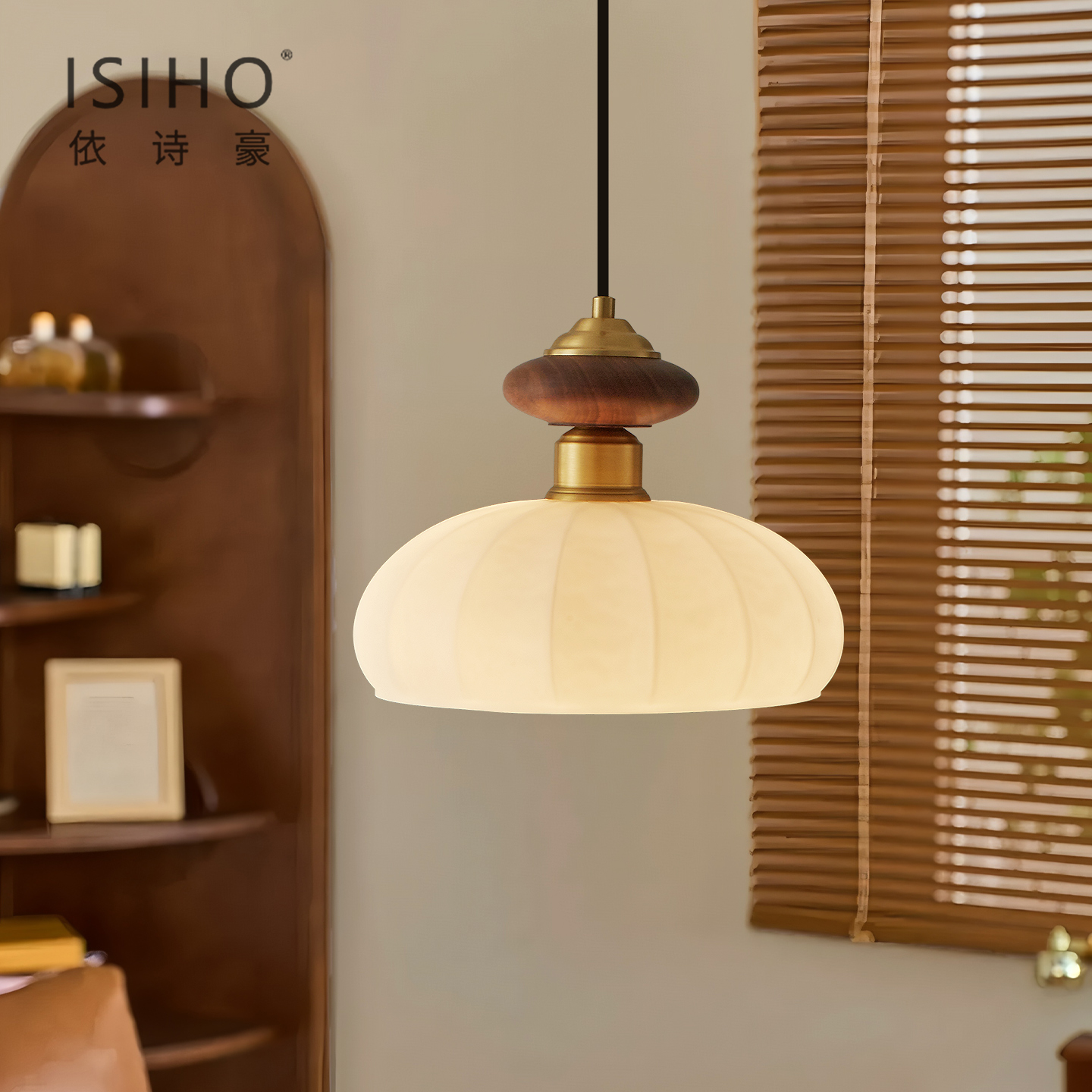 依诗豪法式中古风卧室床头吊灯