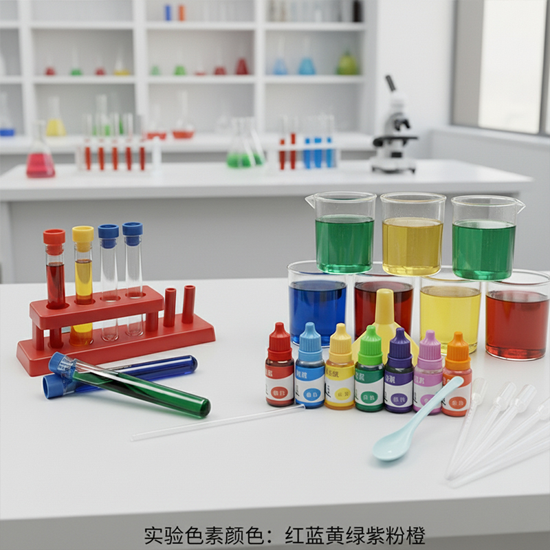 科学小套装专用非食用色素儿童实验颜色混合颜料红黄蓝三原色无毒