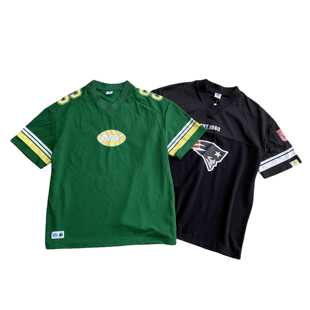 潮流时尚 美式 上衣T恤V领户外透气舒适 运动休闲短袖 橄榄球联盟男士