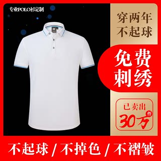 班服定制T恤短袖同学聚会diy印字logo文化广告polo衫工作衣服定做