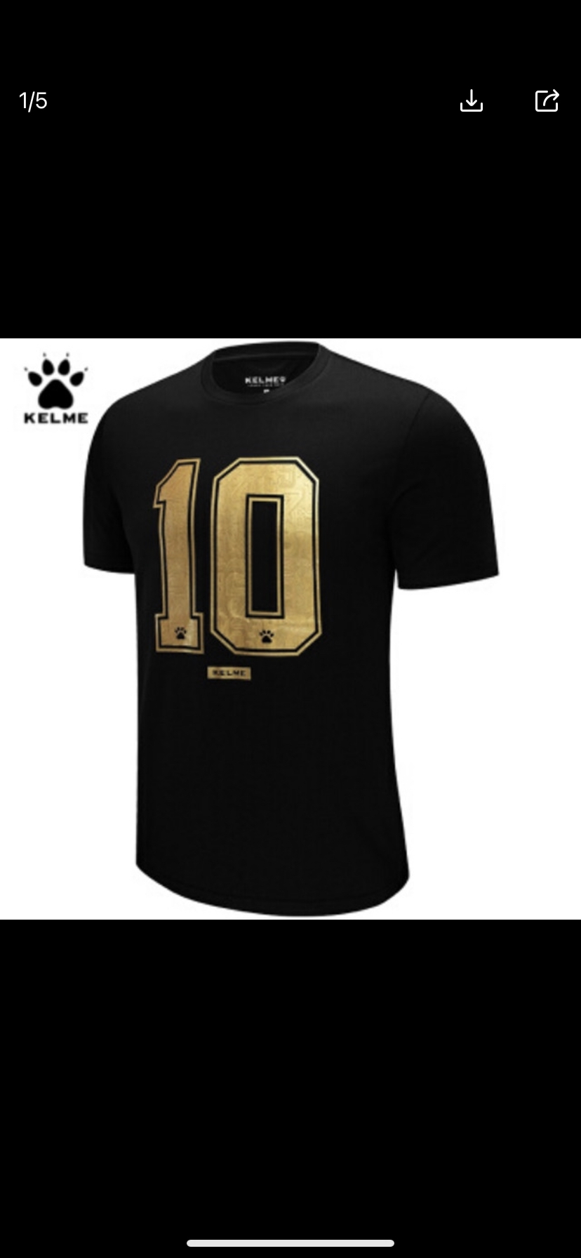 Kalmer Short sleeve T-shirt spring easy leisure time motion Round neck Half sleeve tops