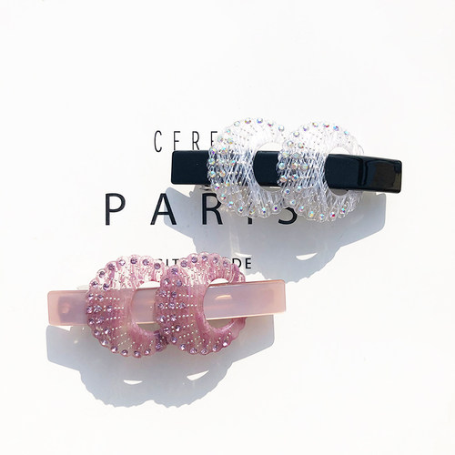 新品法式扇贝公分镂空精致发夹