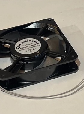 原装全新multicomp 19699 220V-240V 0.15/0.09A 12025散热风扇
