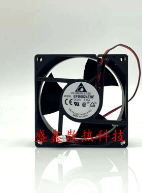 全新台达EFB0824EHF 24V 0.35A 8032艾默生CT变频器散热风扇