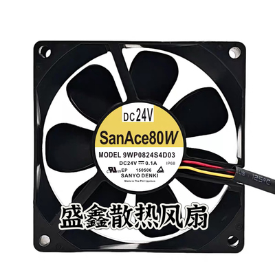 9WP0824S4D03 原装日本三洋8025 DC24V 0.1A 变频器防水散热风扇
