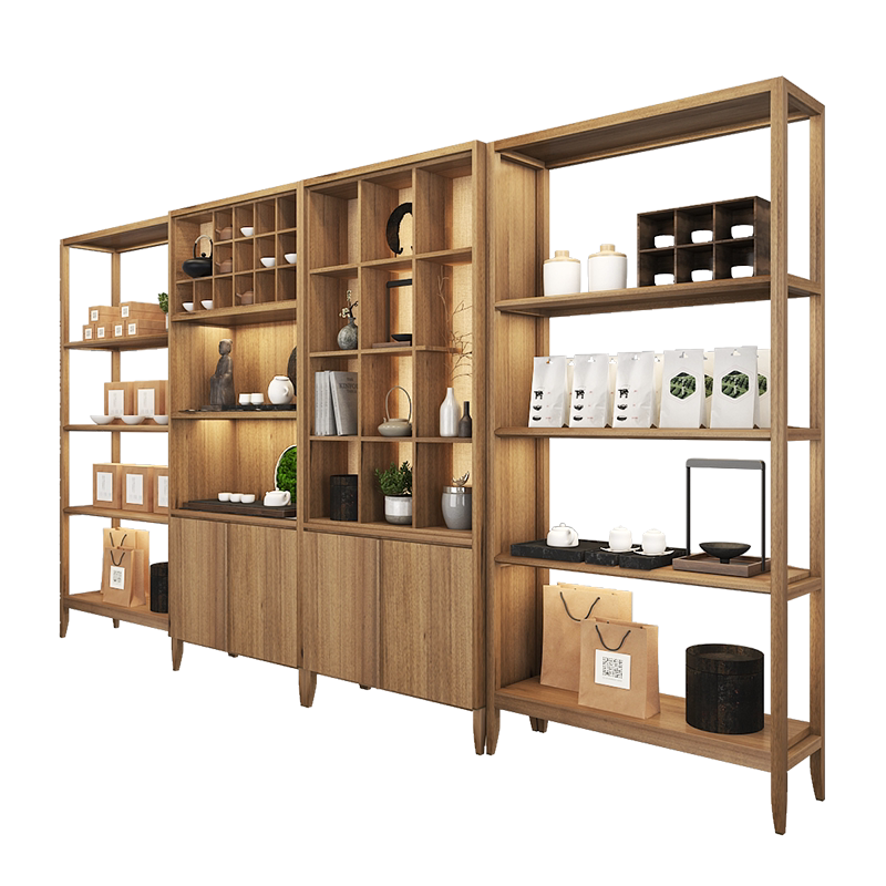 众匠坊茶叶店效果设计货架定制