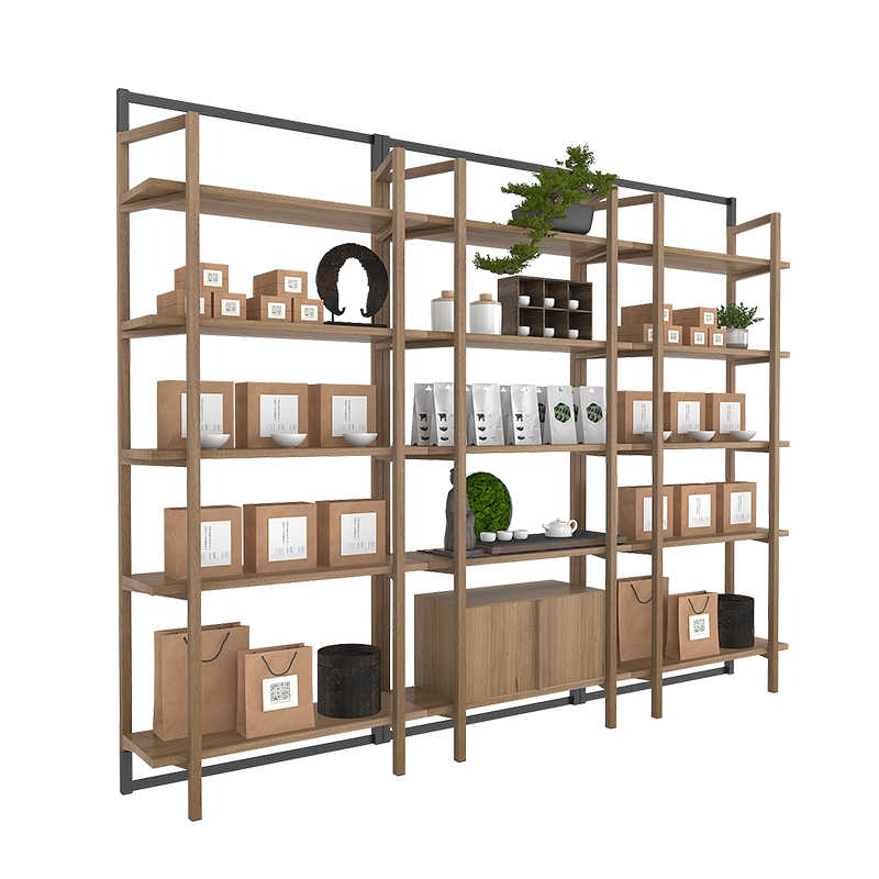 众匠坊茶叶店展示架提供设计