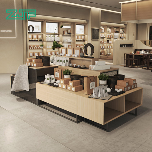 众匠坊自由组合茶叶展示桌中岛