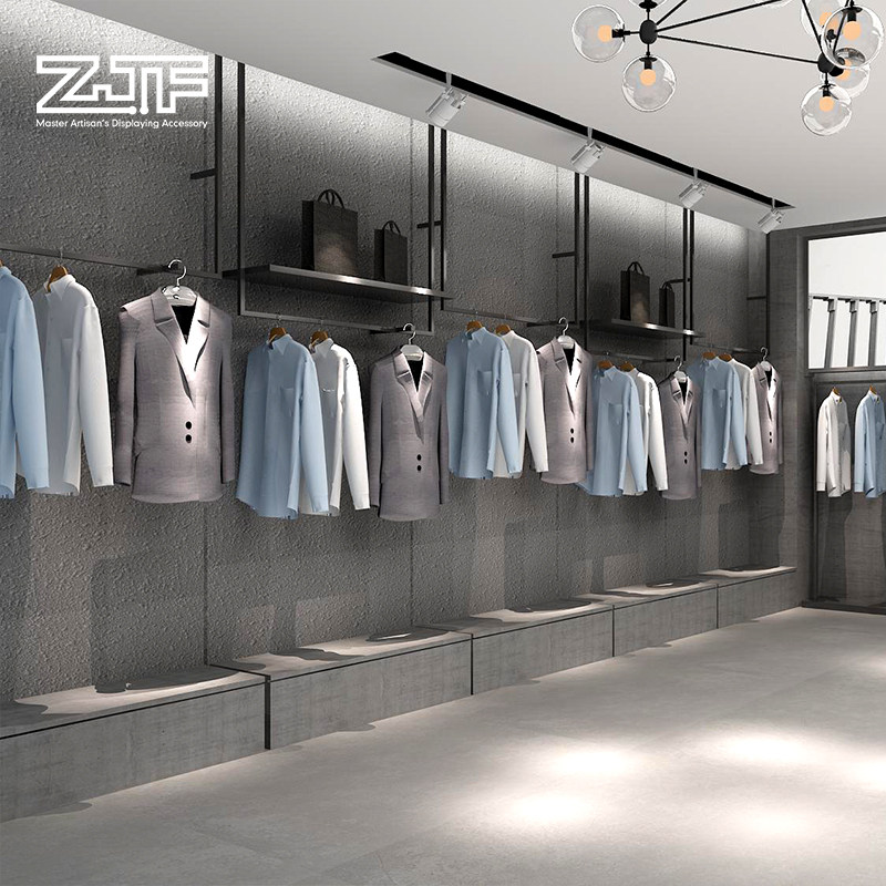 众匠坊男装店铁艺上墙货架中岛架龙门架单杠侧挂服装店展示架定制,商业/办公家具,服装展示架,淘宝优惠券,粉丝福利购,淘宝优惠卷