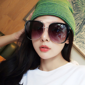 适合大脸 蛤蟆镜潮 超大框个性 太阳镜女防紫外线夏季 遮阳墨镜男款