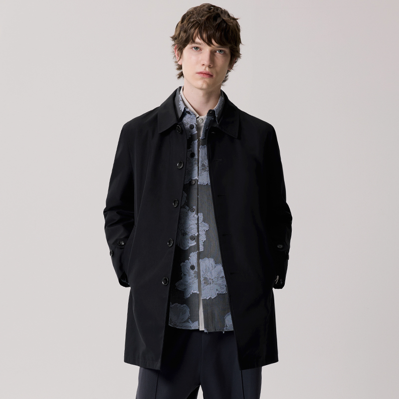 巴尔马肯中长款春季男款风衣