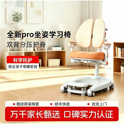 YRKL儿童学习椅可升降调节追背凳子小学生写字椅子座椅家用书桌椅