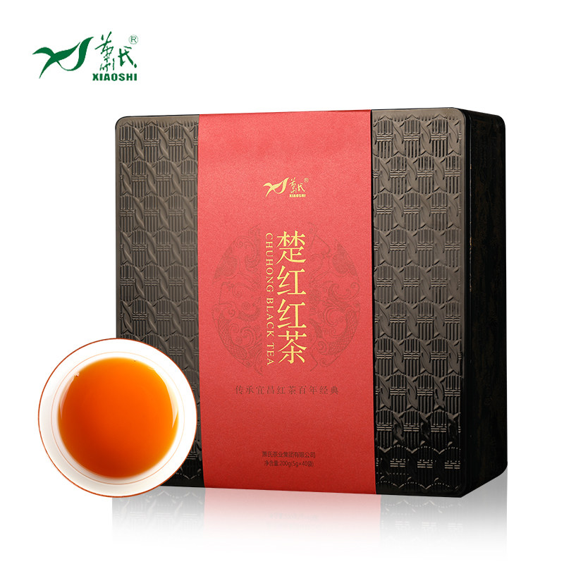 萧氏茶叶 红茶 楚红工夫红茶湖北邓村茶叶红茶礼盒装200g