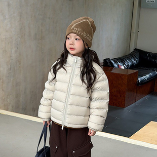 晨舞女童冬装爆火大排骨羽绒服~中大儿童亲子厚实保暖立领外套