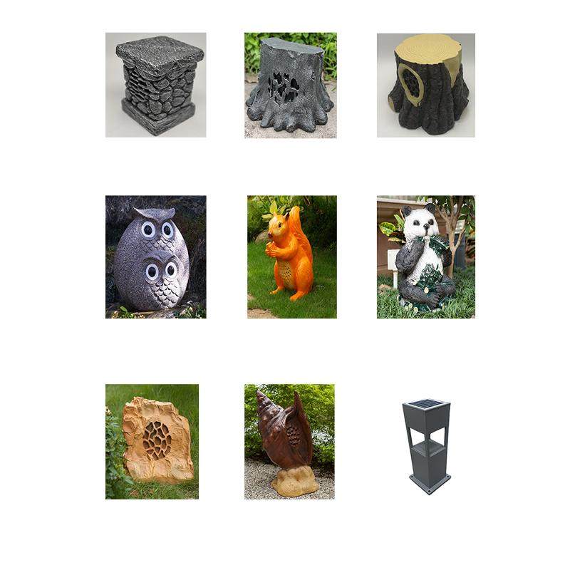 IP草坪音响景区广播背景音乐POE供电室户外防水假山音箱石头喇叭