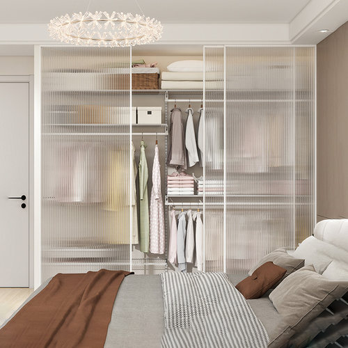 惠普登定制整套金属衣柜玻璃门