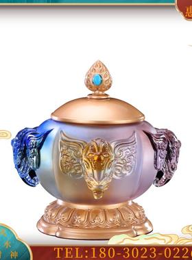 佛具用品佛前水供杯供水杯供佛杯琉璃铜供杯家用供奉观音杯