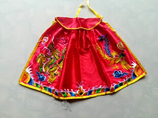 菩萨披风龙凤披风神衣神袍佛袍斗篷珠片刺绣佛衣红色黄色粉色46cm