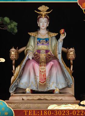 19英寸新品纯铜珐琅彩女娲娘娘神像佛像供奉摆件家用佛堂