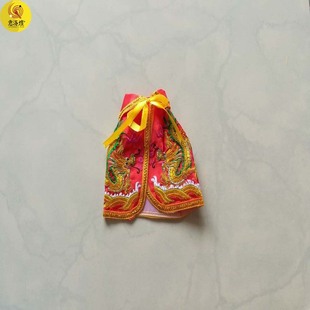 佛像披风斗篷佛袍神像衣服小神像龙袍披肩刺绣佛袍16/20/26/33CM