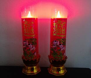 电池蜡烛灯 电子蜡烛 电池 环保LED仿真电子蜡烛灯 不用插电 安全