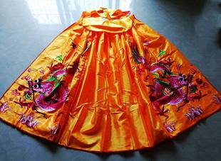 1.5米龙袍神衣神像衣服佛像披风大龙衣斗篷大款刺绣黄色披风披肩