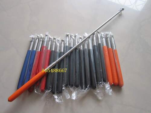 旗杆1米不锈钢伸缩旗杆 令旗杆 佛旗杆 教鞭 可伸缩方便携带