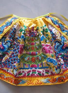 神像披风斗篷佛袍佛衣服龙袍佛衣 神明衣 龙袍 黄龙衣 24/30/36cm